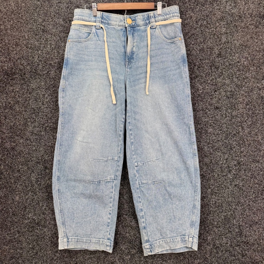 Democracy Ab Technology Light Wash Barrel Leg Jeans Blue Size 8 BN265KLA3